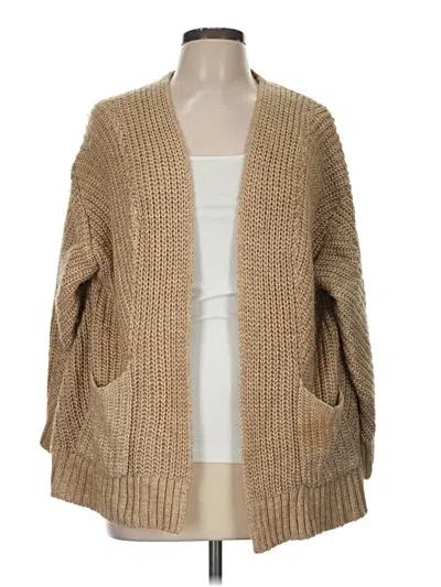 Pre-owned Lou & Grey Cardigan Sweater In Brown