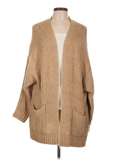 Pre-owned Lou & Grey Cardigan Sweater In Brown