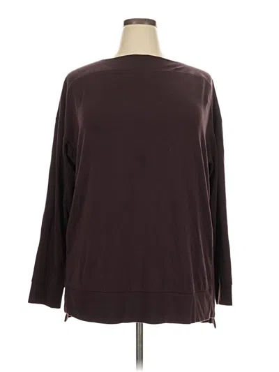 Pre-owned Lou & Grey Cardigan Sweater In Burgundy