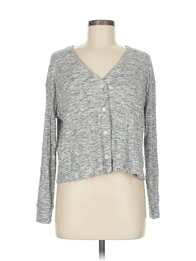 Pre-owned Lou & Grey Cardigan Sweater In Gray