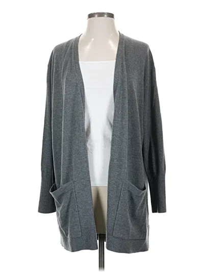Pre-owned Lou & Grey Cardigan Sweater In Gray