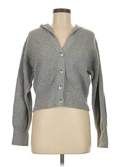 Pre-owned Lou & Grey Cardigan Sweater In Gray