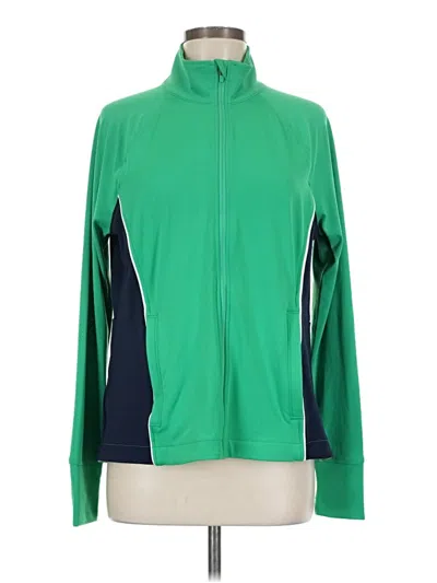 Pre-owned Lou & Grey Cardigan Sweater In Green