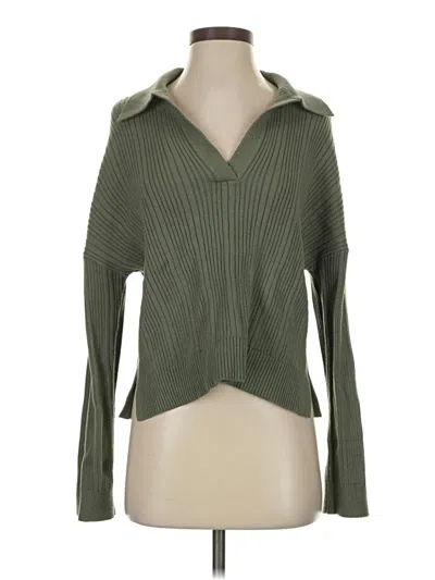 Pre-owned Lou & Grey Cardigan Sweater In Green