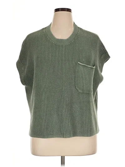 Pre-owned Lou & Grey Cardigan Sweater In Green