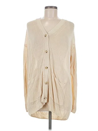 Pre-owned Lou & Grey Cardigan Sweater In Ivory