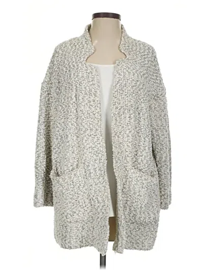 Pre-owned Lou & Grey Cardigan Sweater In Ivory