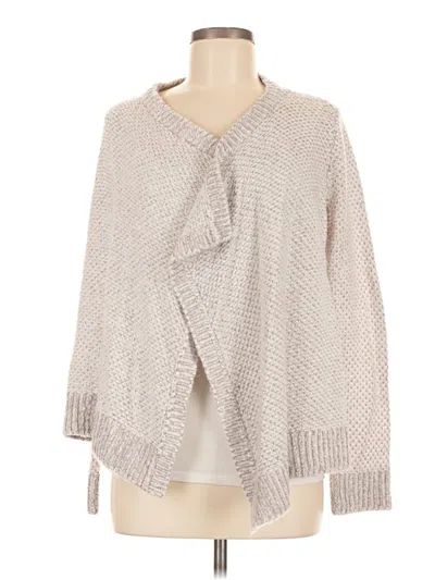 Pre-owned Lou & Grey Cardigan Sweater In Silver