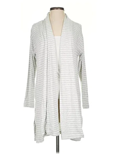 Pre-owned Lou & Grey Cardigan Sweater In Silver