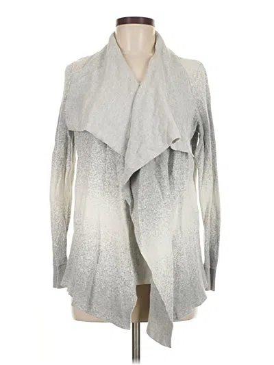 Pre-owned Lou & Grey Cardigan Sweater In Silver