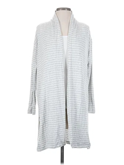 Pre-owned Lou & Grey Cardigan Sweater In Silver
