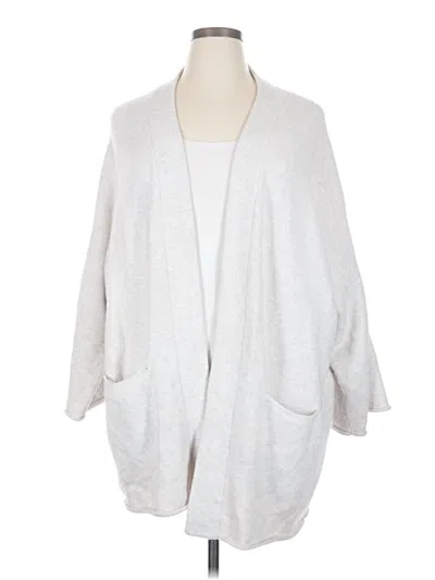 Pre-owned Lou & Grey Cardigan Sweater In Silver