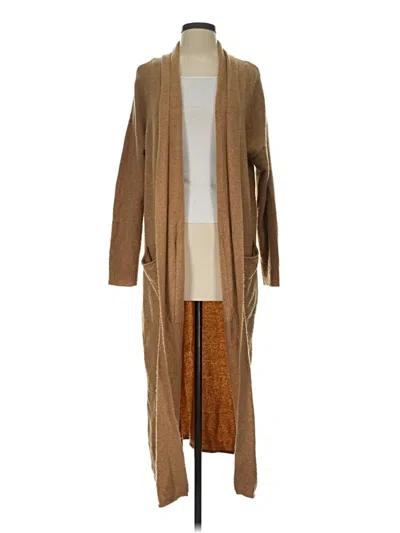 Pre-owned Lou & Grey Cardigan Sweater In Tan