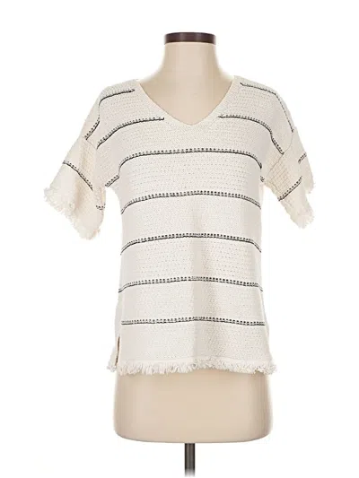 Pre-owned Lou & Grey Cardigan Sweater In White