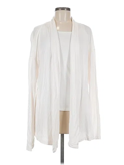 Pre-owned Lou & Grey Cardigan Sweater In White