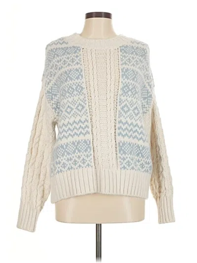 Pre-owned Lou & Grey Cardigan Sweater In White