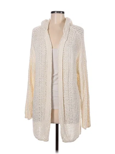 Pre-owned Lou & Grey Cardigan Sweater In White