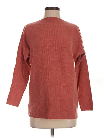 Pre-owned Lou & Grey Cashmere Pullover Sweater In Red