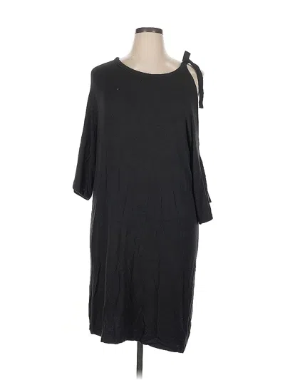 Pre-owned Lou & Grey Casual Dress In Black