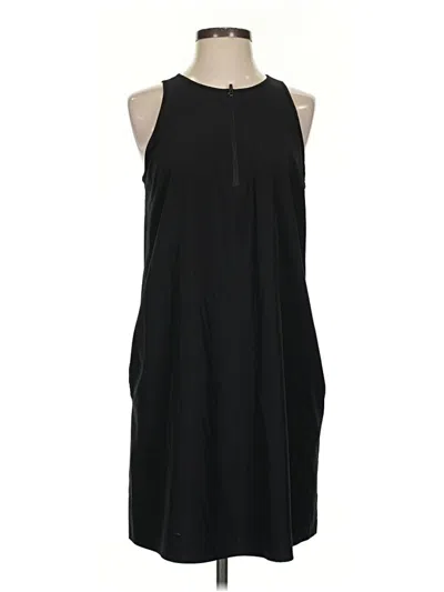 Pre-owned Lou & Grey Casual Dress In Black