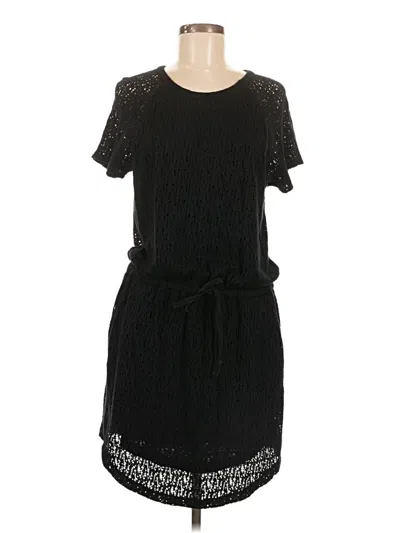 Pre-owned Lou & Grey Casual Dress In Black