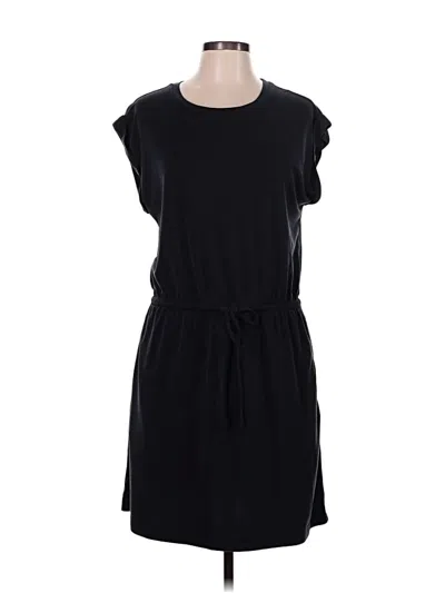 Pre-owned Lou & Grey Casual Dress In Black