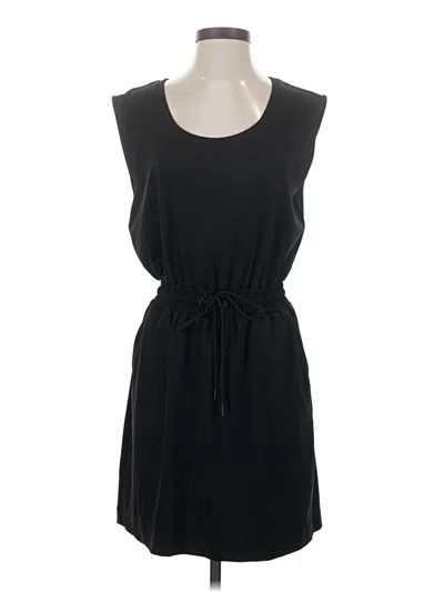 Pre-owned Lou & Grey Casual Dress In Black