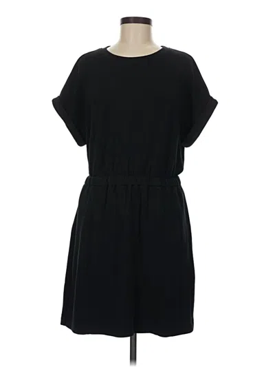 Pre-owned Lou & Grey Casual Dress In Black