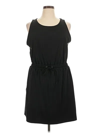 Pre-owned Lou & Grey Casual Dress In Black
