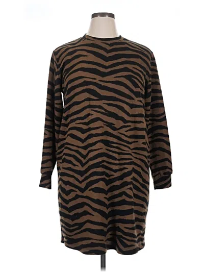 Pre-owned Lou & Grey Casual Dress In Brown