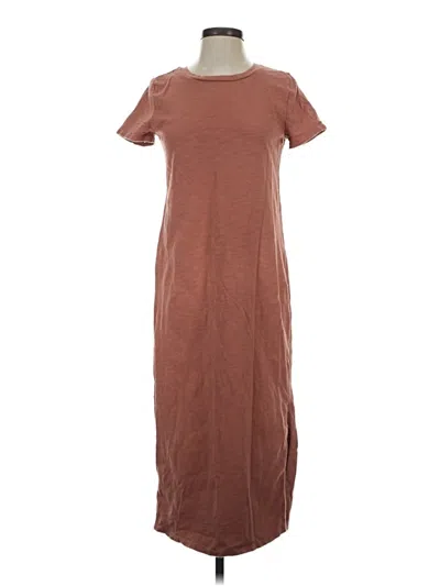 Pre-owned Lou & Grey Casual Dress In Brown