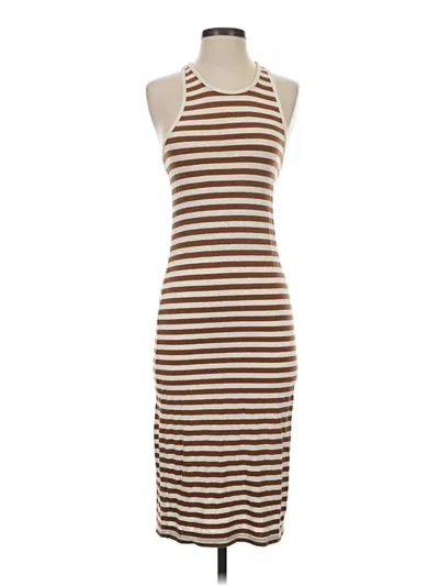 Pre-owned Lou & Grey Casual Dress In Brown