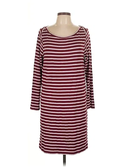 Pre-owned Lou & Grey Casual Dress In Burgundy