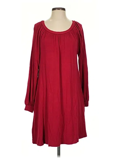 Pre-owned Lou & Grey Casual Dress In Burgundy