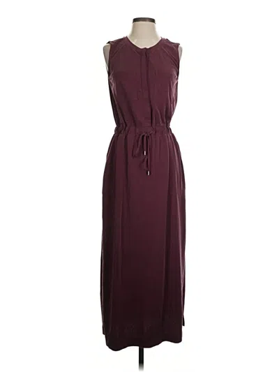 Pre-owned Lou & Grey Casual Dress In Burgundy