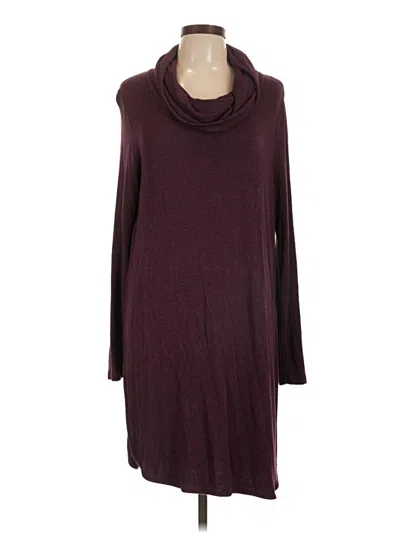 Pre-owned Lou & Grey Casual Dress In Burgundy