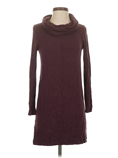 Pre-owned Lou & Grey Casual Dress In Burgundy