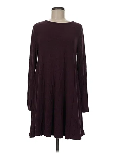 Pre-owned Lou & Grey Casual Dress In Burgundy