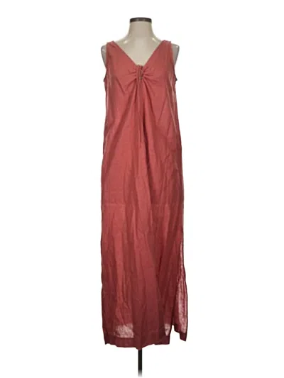 Pre-owned Lou & Grey Casual Dress In Burgundy