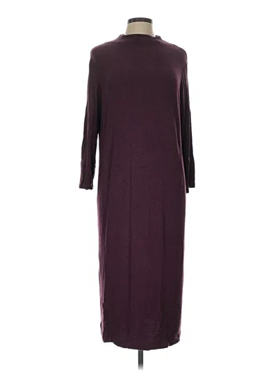 Pre-owned Lou & Grey Casual Dress In Burgundy