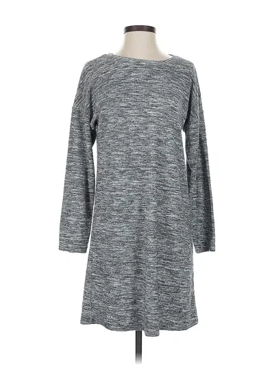 Pre-owned Lou & Grey Casual Dress In Gray