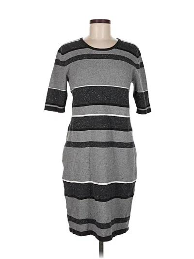 Pre-owned Lou & Grey Casual Dress In Gray