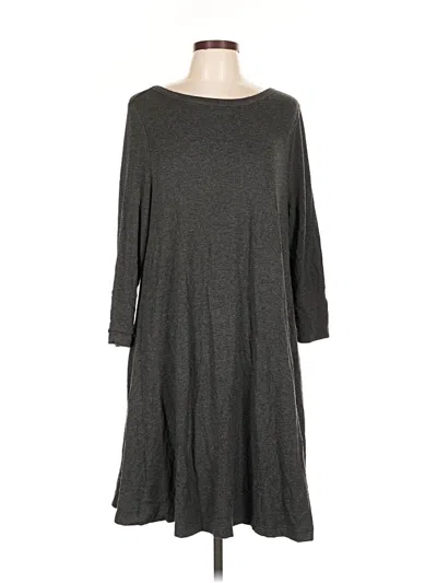 Pre-owned Lou & Grey Casual Dress In Gray