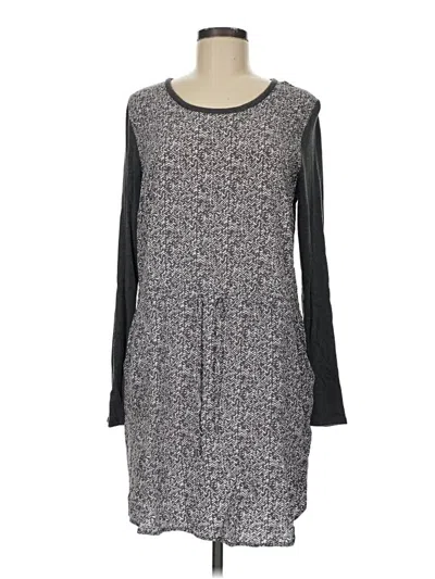 Pre-owned Lou & Grey Casual Dress In Gray
