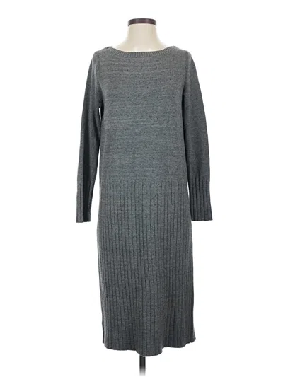 Pre-owned Lou & Grey Casual Dress In Gray