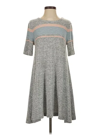 Pre-owned Lou & Grey Casual Dress In Gray