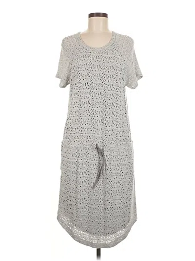 Pre-owned Lou & Grey Casual Dress In Gray