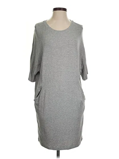 Pre-owned Lou & Grey Casual Dress In Gray