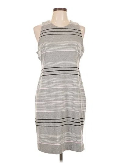 Pre-owned Lou & Grey Casual Dress In Gray