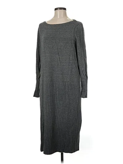 Pre-owned Lou & Grey Casual Dress In Gray